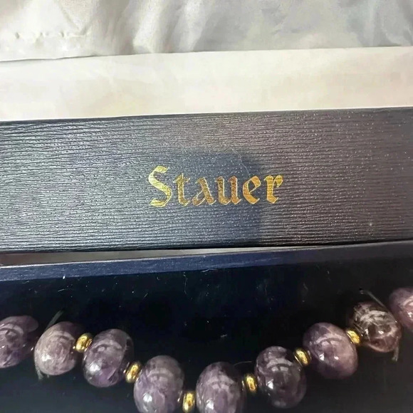NIB Stauer amethyst ball bracelet - Picture 7 of 10